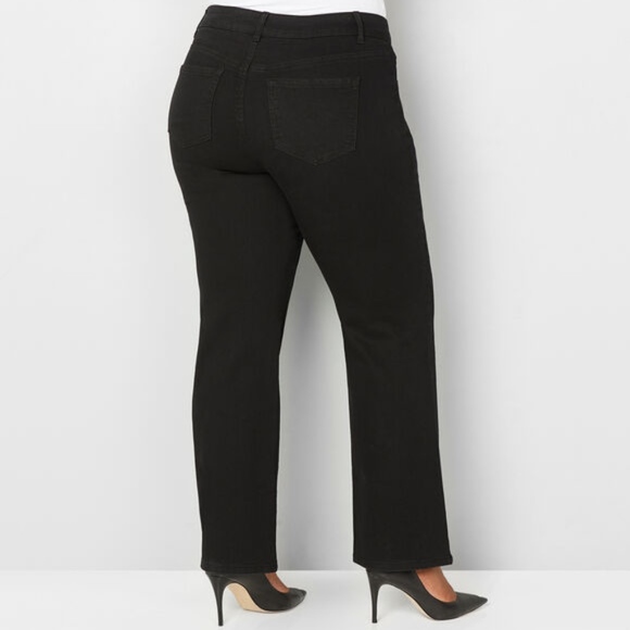 Avenue 1432 Denim Bootcut Jeans in Black NWT - Picture 2 of 4